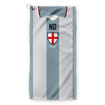 England - 1996 Away - Retro Lightweight, Microfibre Golf Towel