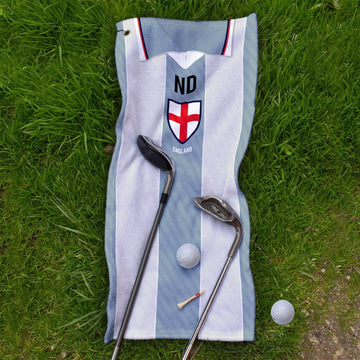 England - 1996 Away - Retro Lightweight, Microfibre Golf Towel