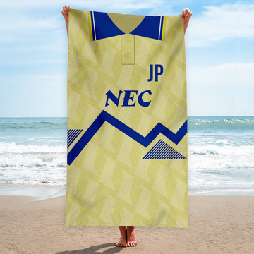 Everton - 1990 - Away Shirt - Personalised Vintage Beach Towel