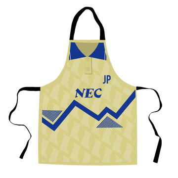 Everton - 1990 Away Shirt - Retro Football Novelty Water-Resistant, Lazer Cut (no fraying) Light Weight Adults Apron