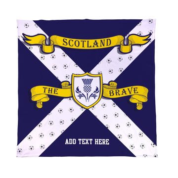Personalised Scotland - The Brave - Fleece Blanket