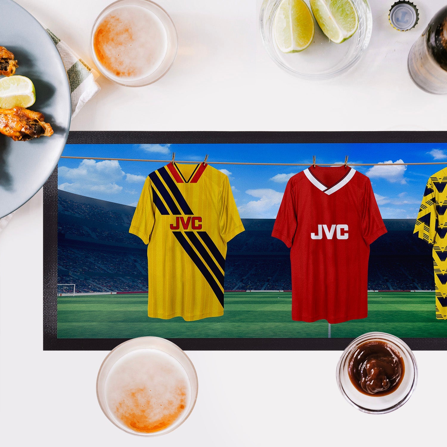 Arsenal Retro Hanging Football Shirts - Personalised Bar Runner