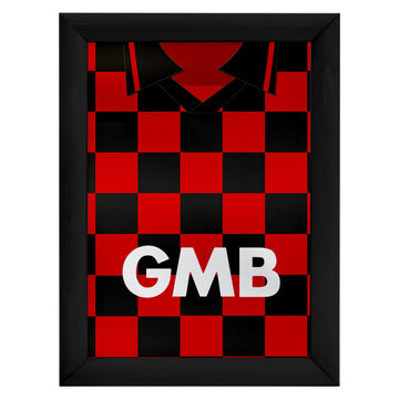 Personalised Fulham - 1996 Home Shirt - A4 Metal Sign Plaque