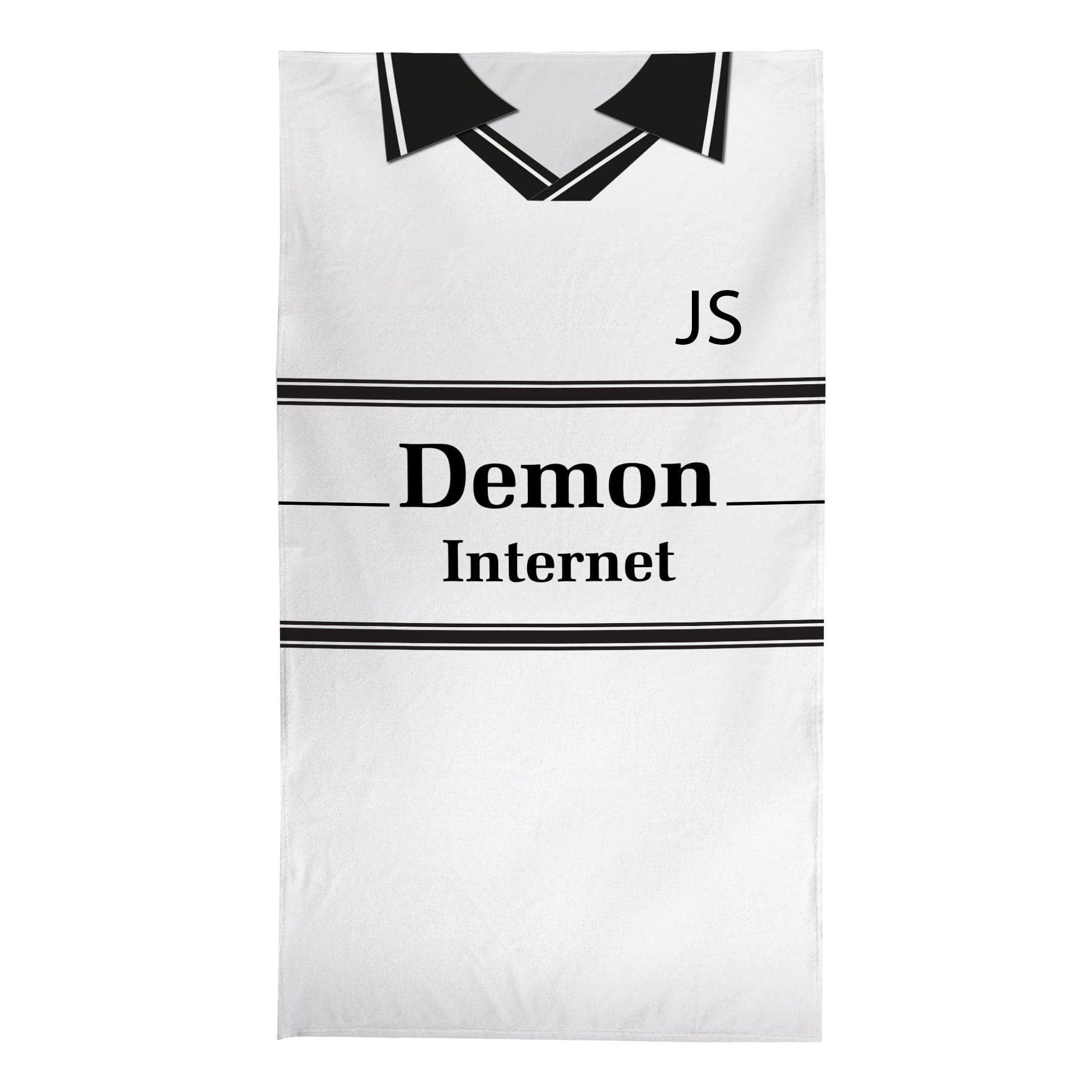 Fulham - 2000 HOME Shirt - Personalised Retro Beach Towel - 150cm x 75cm