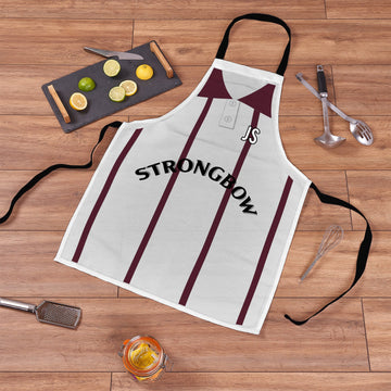 Hearts 1994 Away Shirt Apron - Personalised Retro Football Novelty Water-Resistant, Lazer Cut (no fraying) Light Weight Adults Apron