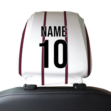 Hearts 1994 Away - Retro Football Shirt - Pack of 2 - Car Seat Headrest Covers