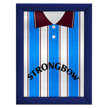 Hearts 1995 Away Shirt - A4 Personalised Metal Sign Plaque