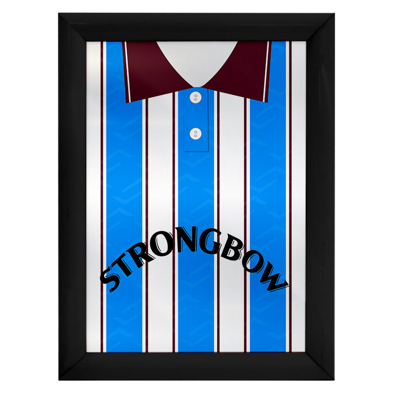 Hearts 1995 Away Shirt - A4 Personalised Metal Sign Plaque