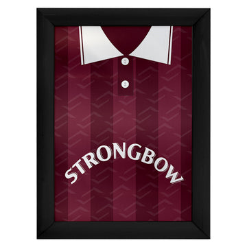 Hearts 1997 Home Shirt - A4 Personalised Metal Sign Plaque 