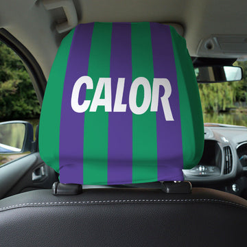 Hibernian Retro 1994 Away - Retro Football Shirt - Pack of 2 - Car Seat Headrest Covers