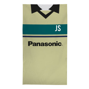 Huddersfield -1997 Away Shirt - Personalised Retro Lightweight, Microfibre Beach Towel - 150cm x 75cm