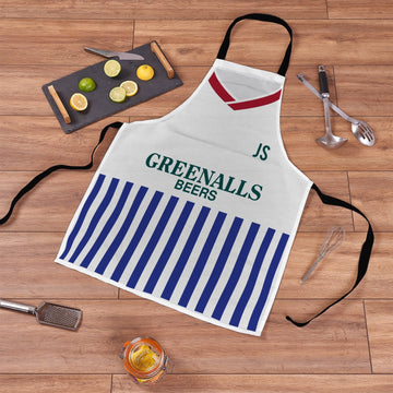 Huddersfield - 1987 Home Shirt - Personalised Retro Football  Novelty Water-Resistant, Lazer Cut (no fraying) Light Weight Adults Apron