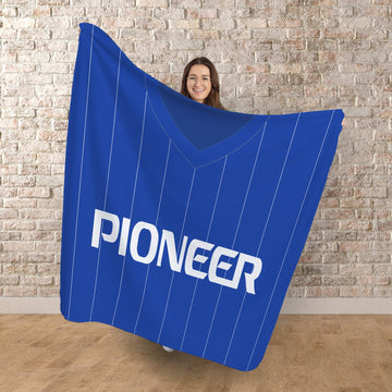 Ipswich Retro 1981 Home Shirt - Personalised Retro Fleece Blanket 150cm X 150cm