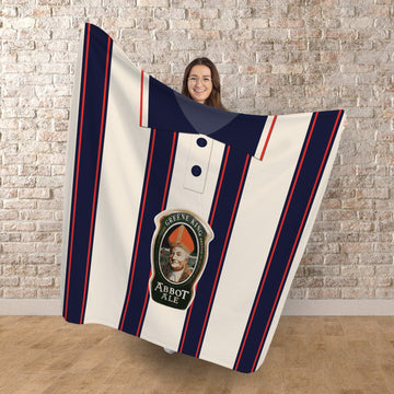 Ipswich Retro 1997 Away Shirt - Personalised Retro Fleece Blanket 150cm X 150cm