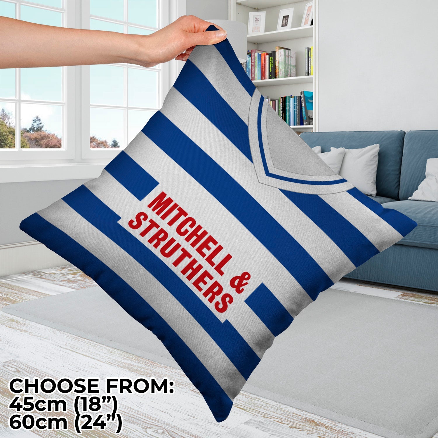 Kilmarnock 1985 Home Shirt - 45cm or 61cm Retro Cushion