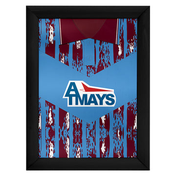 Kilmarnock 1993 Away Shirt - A4 Personalised Metal Sign Plaque - Frame Options Available