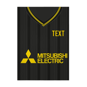 Livingston 1995 Home Shirt - A4 Personalised Metal Sign Plaque