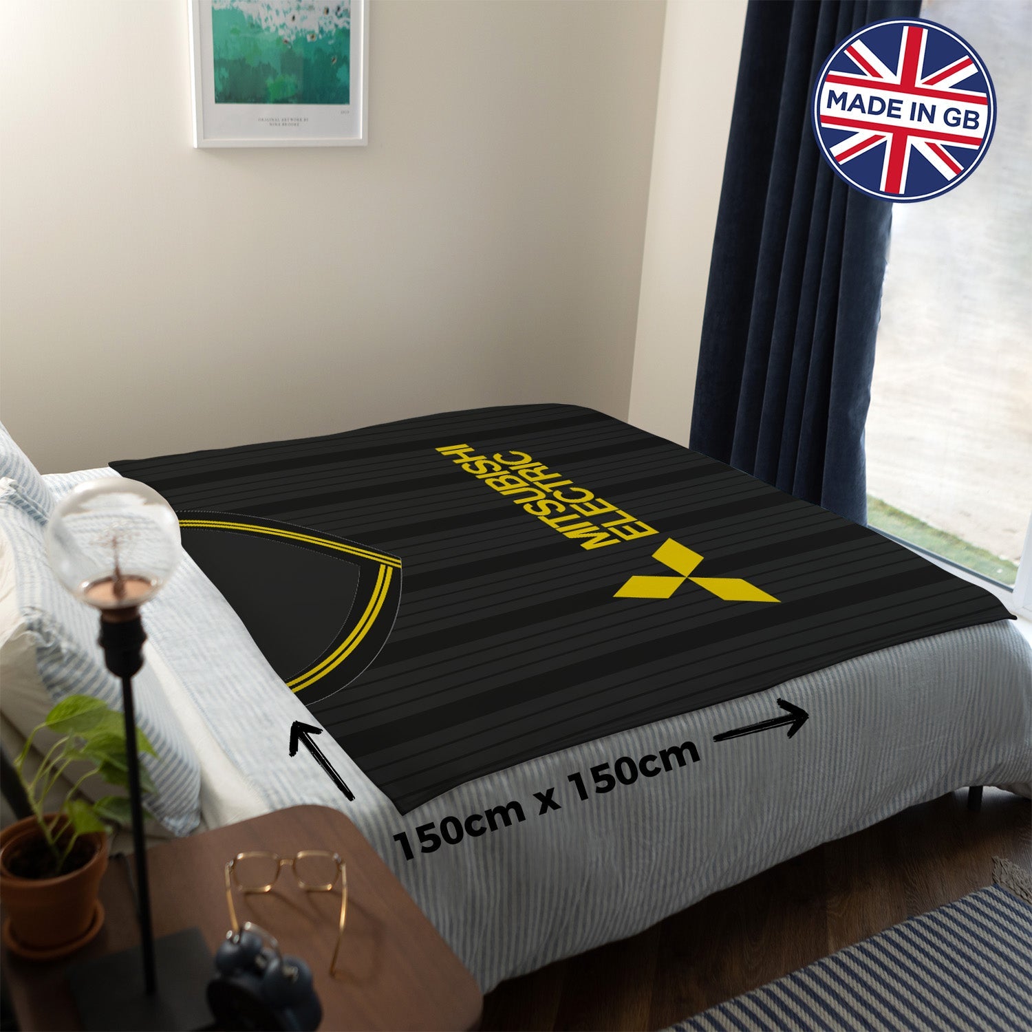 Livingston - 1995 Home - Personalised Retro Fleece Blanket 150cm X 150cm