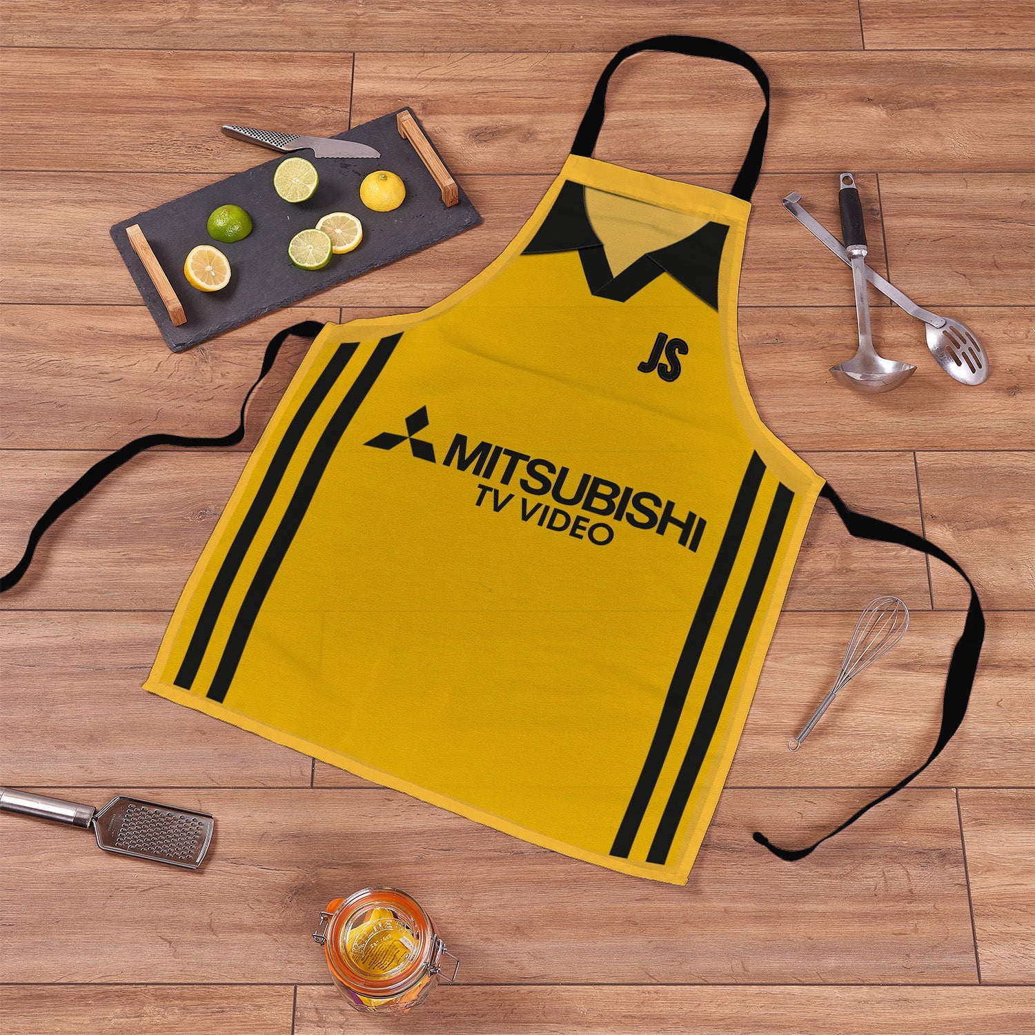 Livingston 1997 Home Shirt Apron - Personalised Retro Football Novelty Water-Resistant, Lazer Cut (no fraying) Light Weight Adults Apron