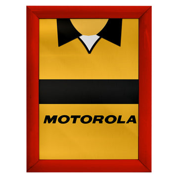 Livingston Retro 2001 Home Shirt - A4 Personalised Metal Sign Plaque - Frame Options Available