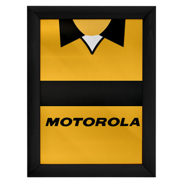 Livingston 2001 Home Shirt - A4 Personalised Metal Sign Plaque