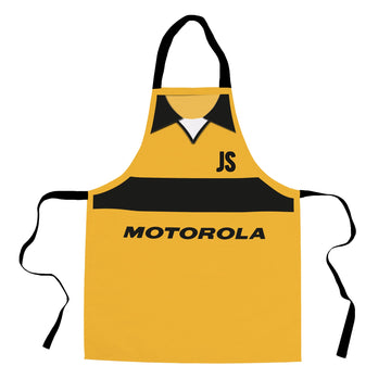 Livingston 2001 Home Shirt Apron - Personalised Retro Football Novelty Water-Resistant, Lazer Cut (no fraying) Light Weight Adults Apron