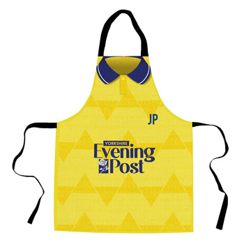 Leeds - 1992 Away Shirt - Retro Football  Novelty Water-Resistant, Lazer Cut (no fraying) Light Weight Adults Apron
