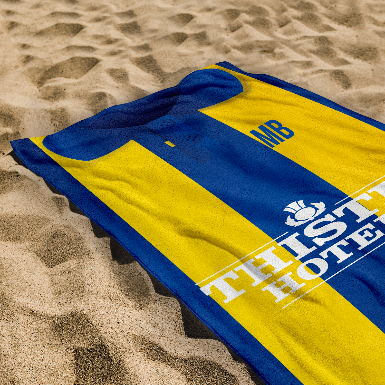 Leeds - 1994 Away Shirt - Personalised Retro Lightweight, Microfibre Beach Towel - 150cm x 75cm