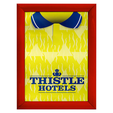 Personalised Leeds 1992 Home Shirt - A4 Metal Sign Plaque - Frame Options Available