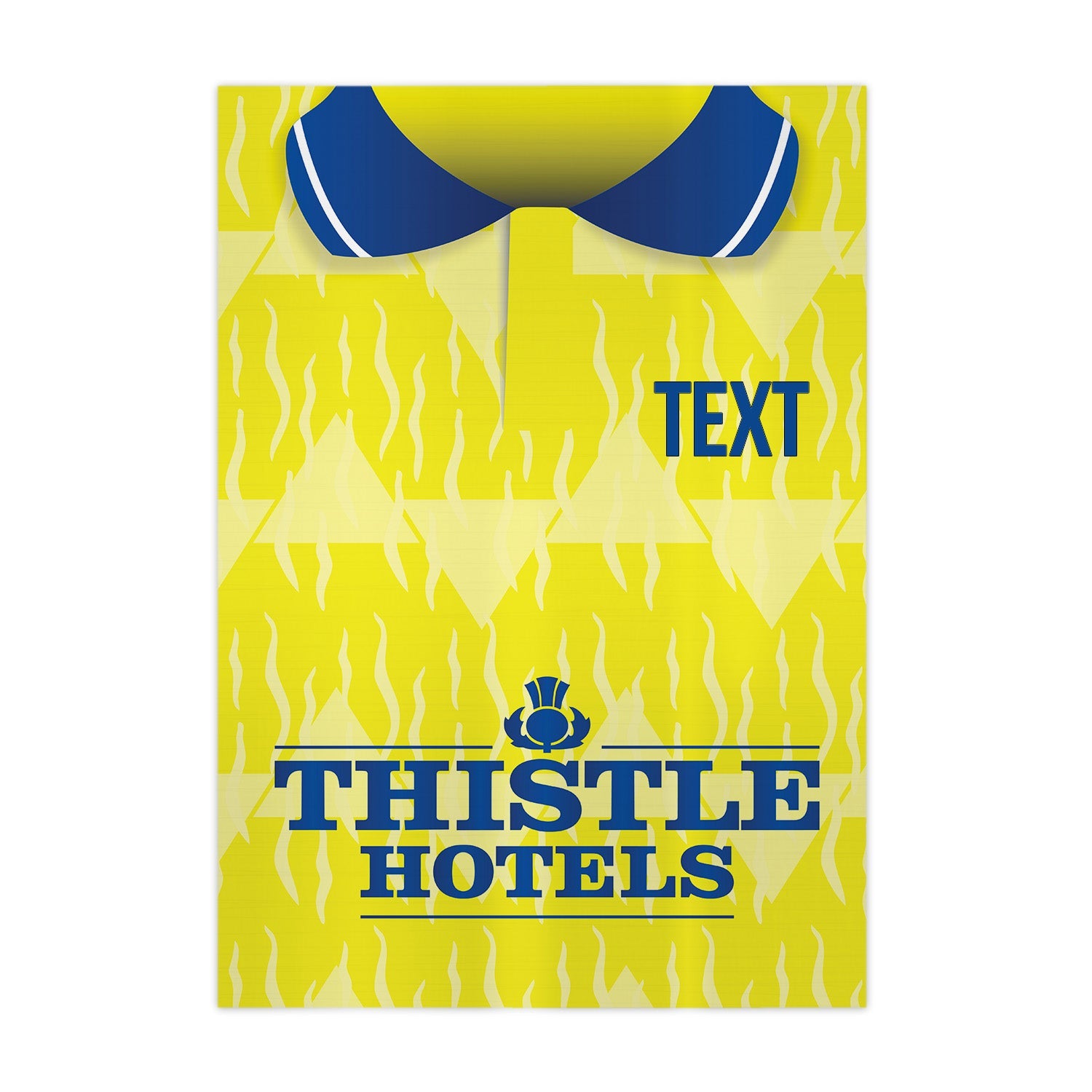 Personalised Leeds 1992 Home Shirt - A4 Metal Sign Plaque