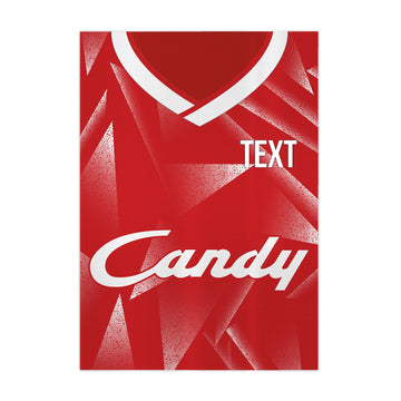 Personalised Liverpool - 1989 Home Shirt - A4 Metal Sign Plaque