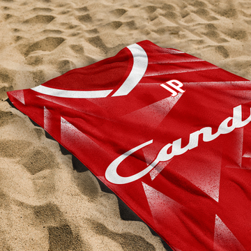 Liverpool Retro - 1989 Home Shirt - Personalised Lightweight, Microfibre Retro Beach Towel - 150cm x 75cm