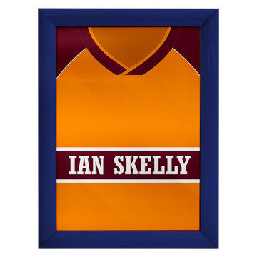 Motherwell Retro 1987 Home Shirt - A4 Personalised Metal Sign Plaque - Frame Options Available
