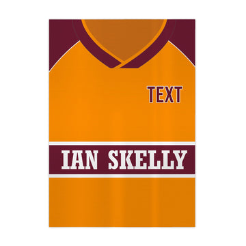 Motherwell 1987 Home Shirt - A4 Personalised Metal Sign Plaque