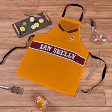 Motherwell Retro 1987 Home Shirt Apron - Personalised Retro Football Adults Apron