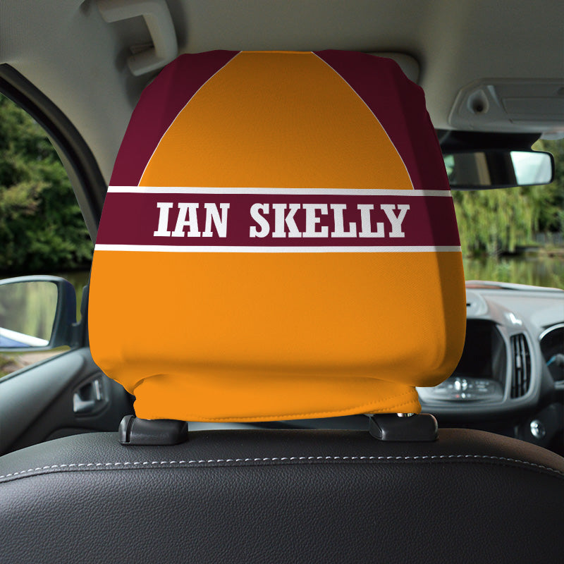 Motherwell 1987 Home - Retro Football Shirt - Pack of 2 - Car Seat Headrest Covers