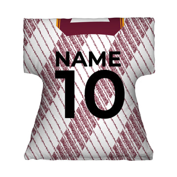 Motherwell Retro 1992 Away Shirt - Personalised Retro Shirt Cushion
