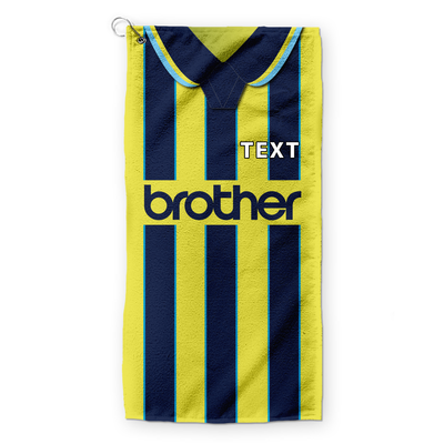 Manchester Blue Retro - 1998 Away - Retro Lightweight, Microfibre Golf Towel