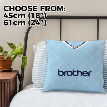 Manchester Blue Retro -1988 Home Shirt - 45cm or 61cm Retro Cushion
