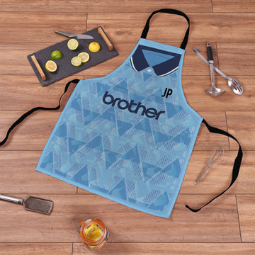 Man City FC Personalised Retro Football Apron Gift for Him