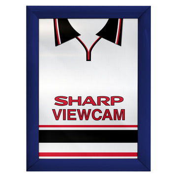 Personalised Man United - 1999 Away Shirt - A4 Metal Sign Plaque - Frame Options Available