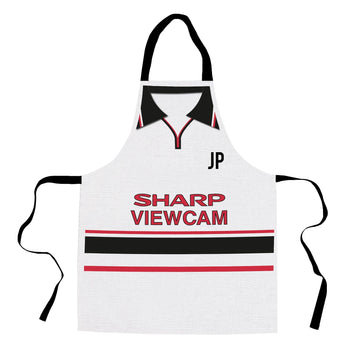 Manchester Red - 1999 Away - Retro Football  Novelty Water-Resistant, Lazer Cut (no fraying) Light Weight Adults Apron
