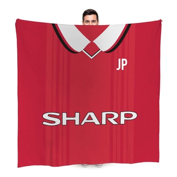 Manchester United FC - 1999 Home Shirt - Retro Fleece Blanket