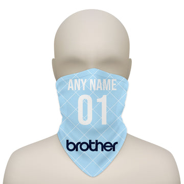 Manchester Blue Retro 1988 Home - Personalised Retro Football Snood