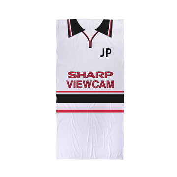 Man Utd - 1999 - Away Shirt - Personalised Vintage Beach Towel 