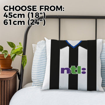 Newcastle - 2001 Home Shirt - 45cm or 61cm Retro Cushion