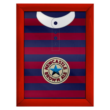 Personalised Newcastle 1996 Away Shirt - A4 Metal Sign Plaque - Frame Options Available