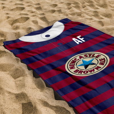 Newcastle - 1996 - Away Shirt - Personalised Vintage Beach Towel
