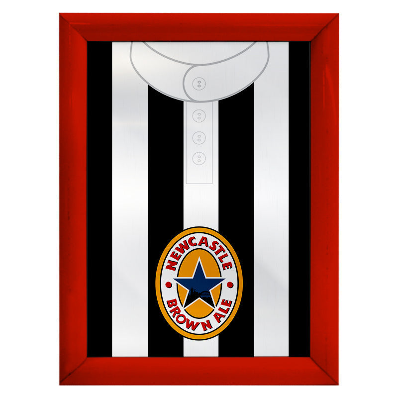 Personalised Newcastle - 1996 Home Shirt - A4 Metal Sign Plaque