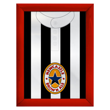 Personalised Newcastle - 1996 Home Shirt - A4 Metal Sign Plaque - Frame Options Available